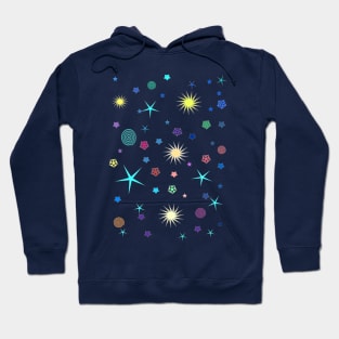 Stars shinning in the space. Hoodie